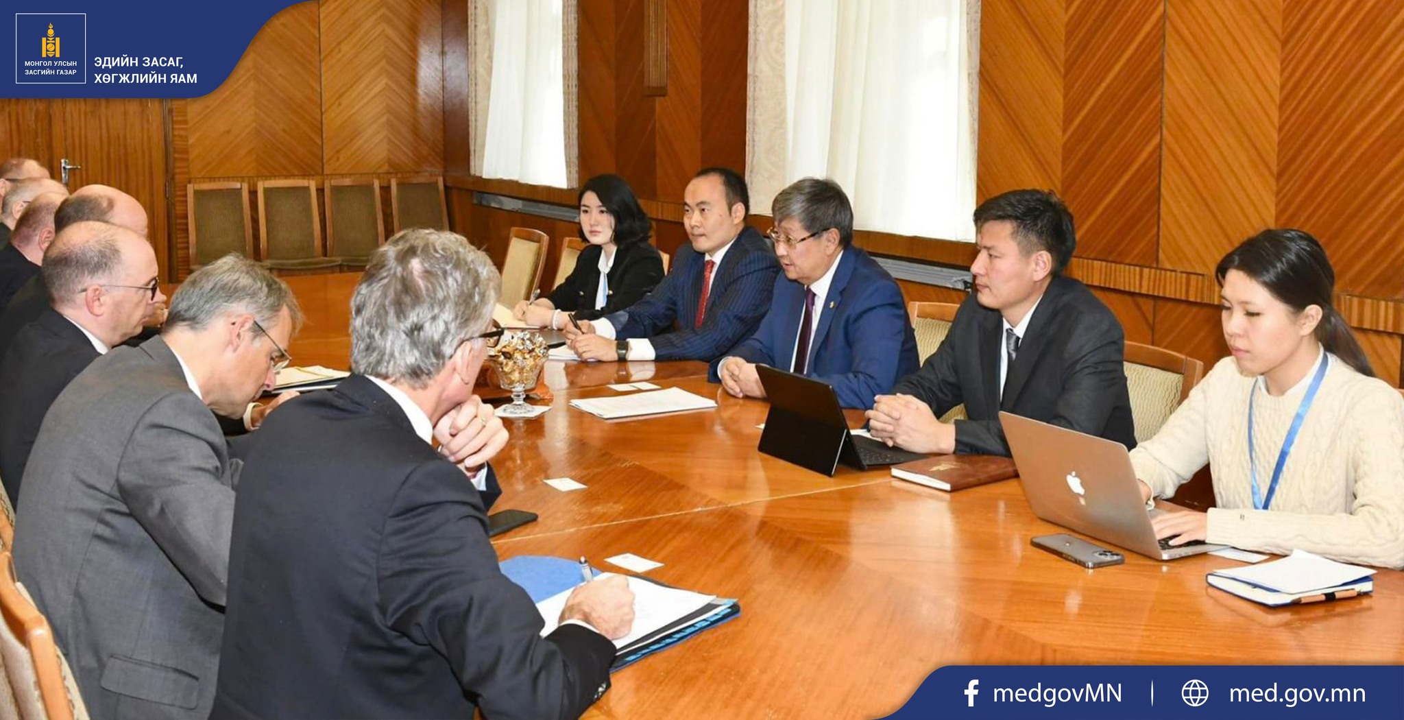 Minister Ch. Khurelbaatar met with Parliamentary State Secretary Niels Annen and Ambassador Jörn Rosenberg of the Federal Republic of Germany
